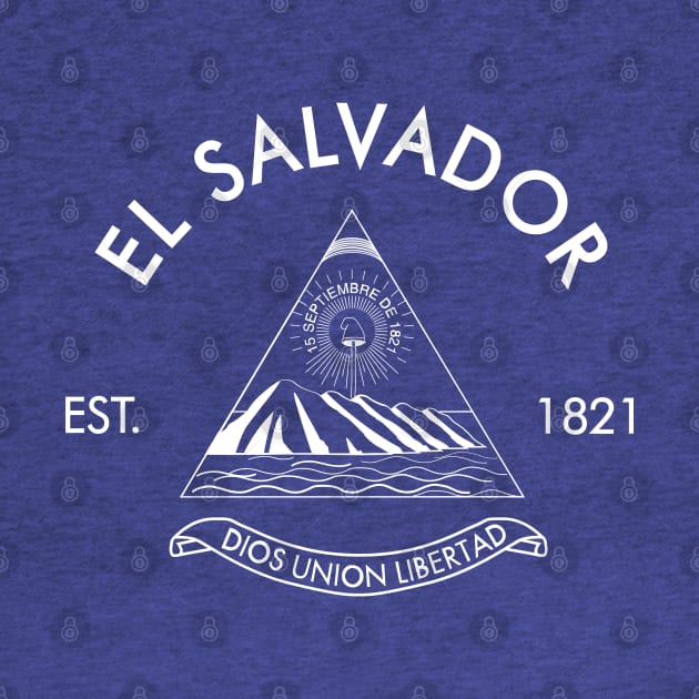 El Salvador Est 1821 by Litho